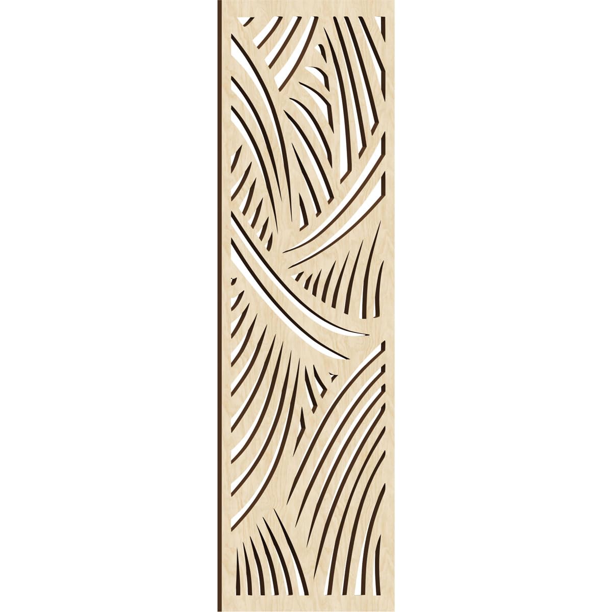 19 3/8"W x 49 3/8"H x 3/8"T Chester Decorative Fretwork Wood Wall Panels, Birch