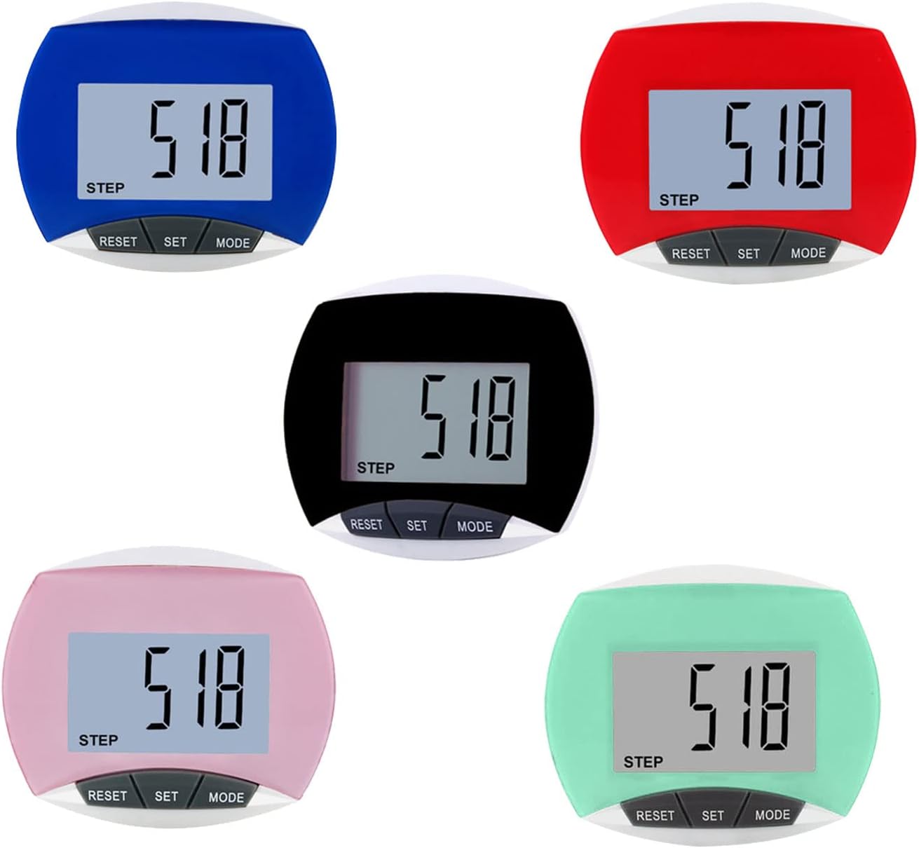 JOJOCY 10Pcs Step Counter Pedometer Walking Running Pedometer Portable