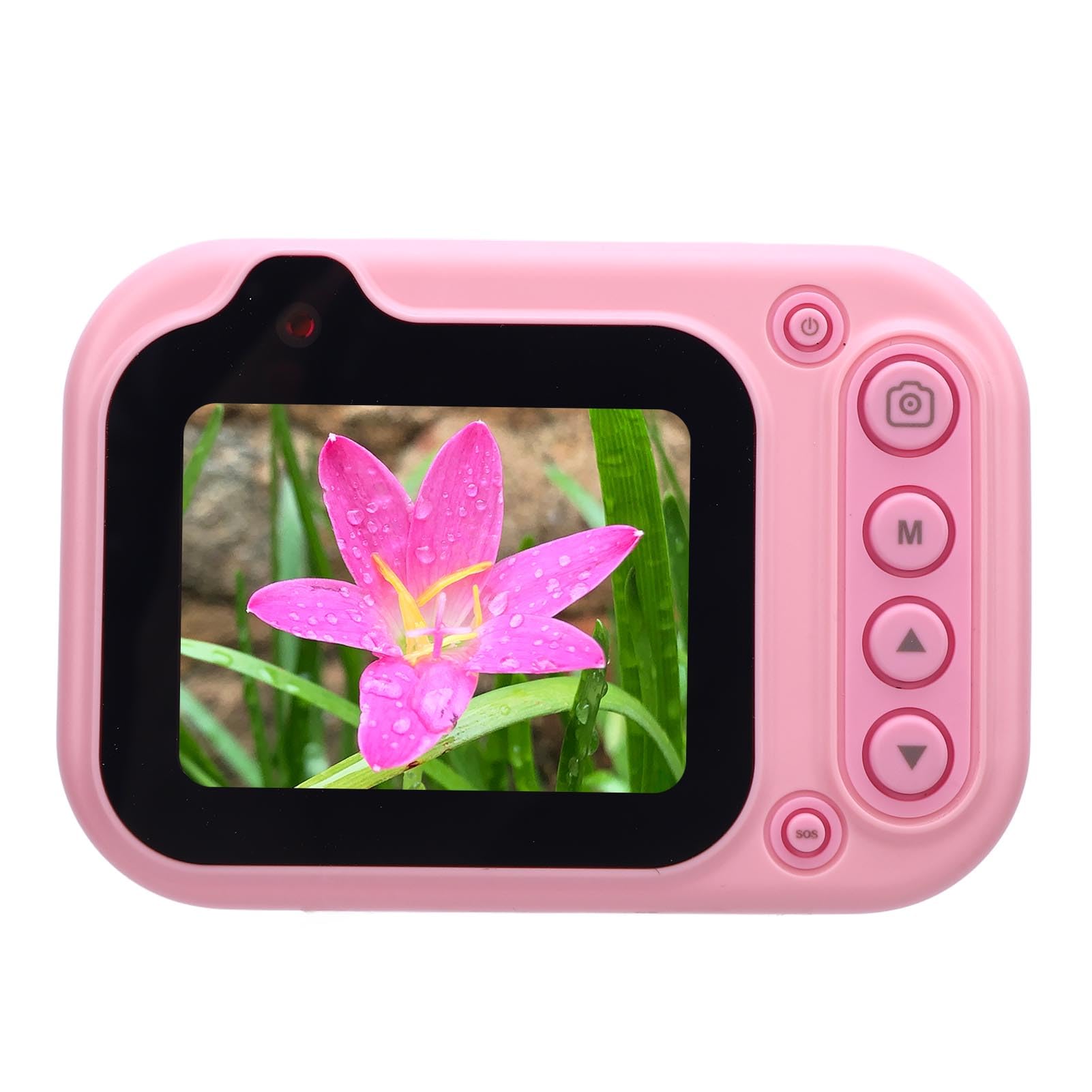 Tbest Fotocamera Subacquea Resistente Alla Pioggia 2K 26MP Doppia Lente Zoom 10X con Schermo IPS HD per Immersioni e Snorkeling (PINK)
