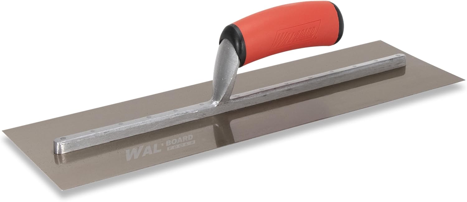 WALBOARD TOOLS 16 x 5インチ ステンレススチール 左官用こて ソフトハンドル 046-016