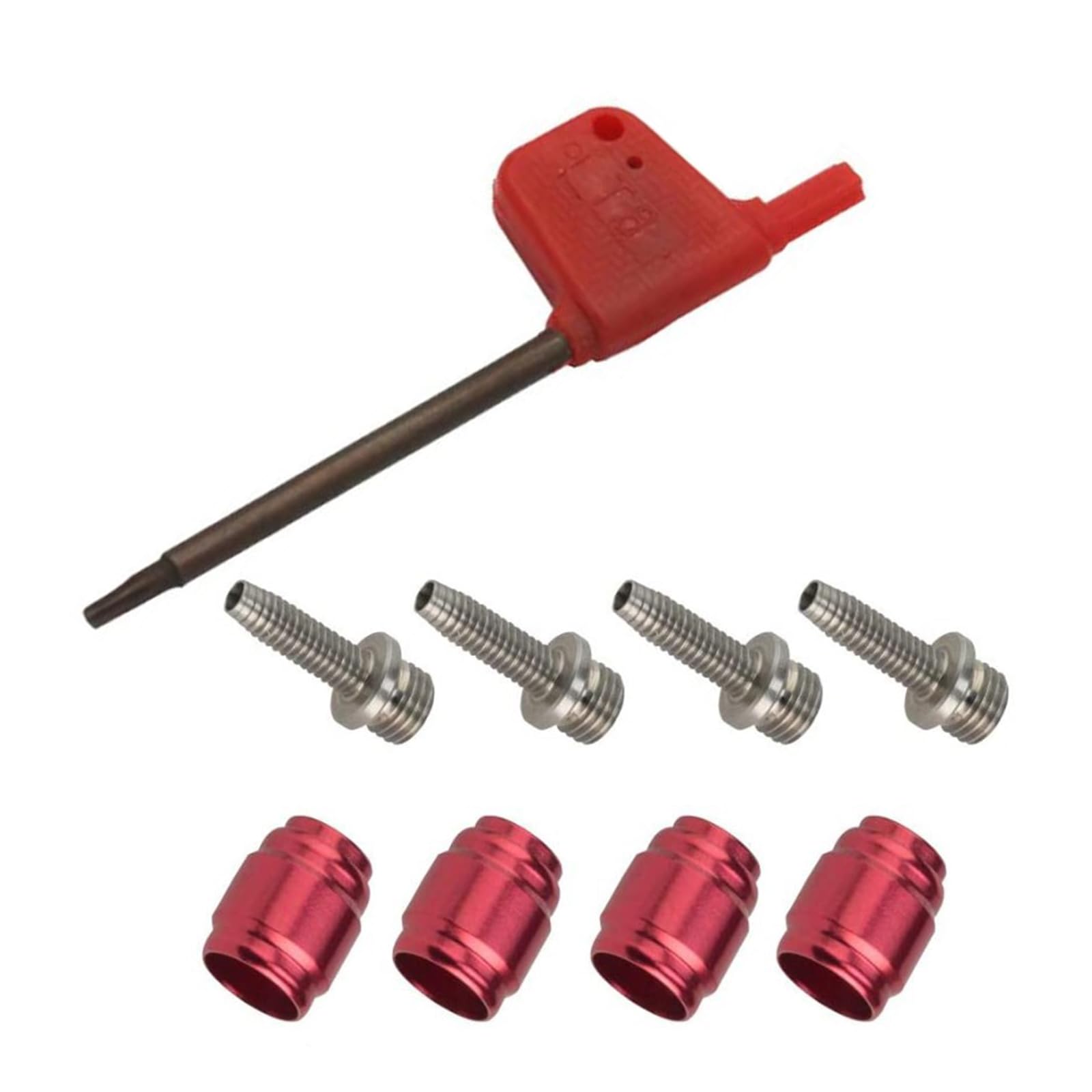 4Set Bike Hydraulic Disc Brake Oil Needle Tubing Head Replacement Bicycles Brake Tubing Connecting Insert Kits Enduring Bicycles Connecting Insert Kits