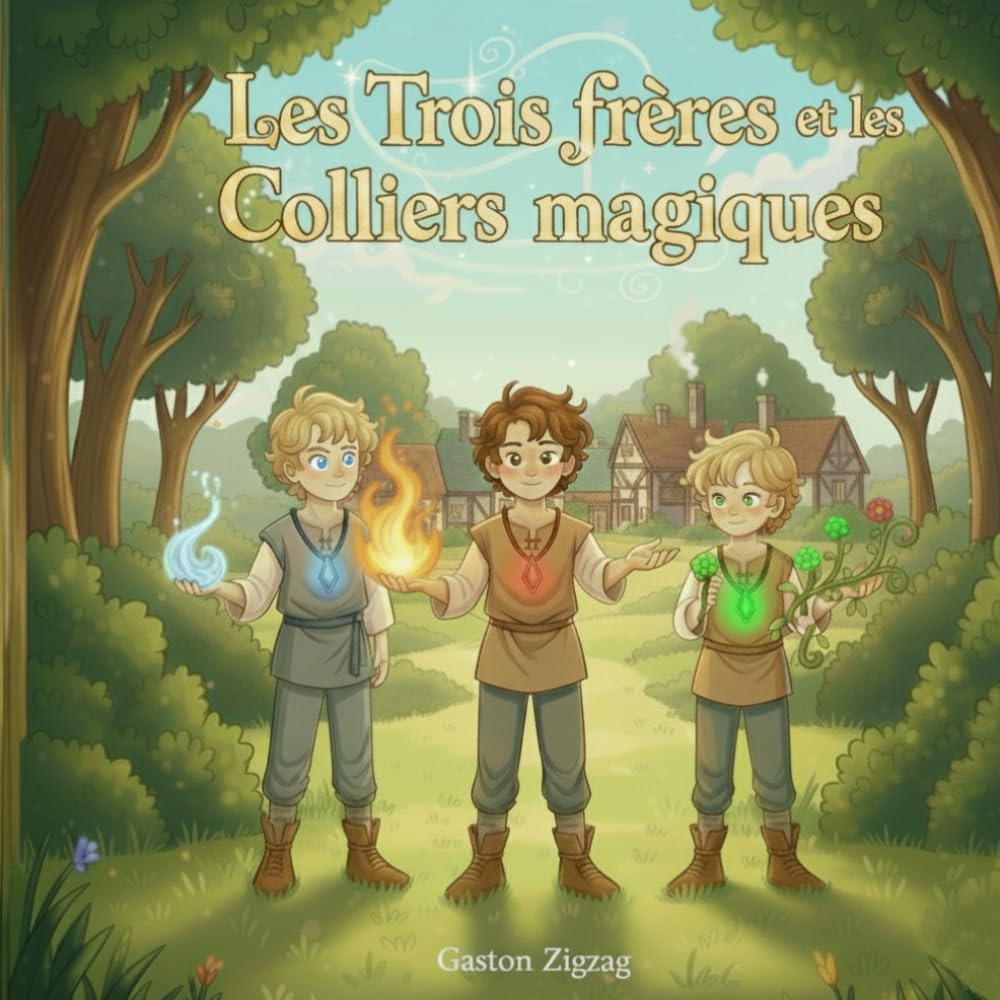 Les Trois Frères et les Colliers magiques: Une histoire de courage, de mystère et de fraternité