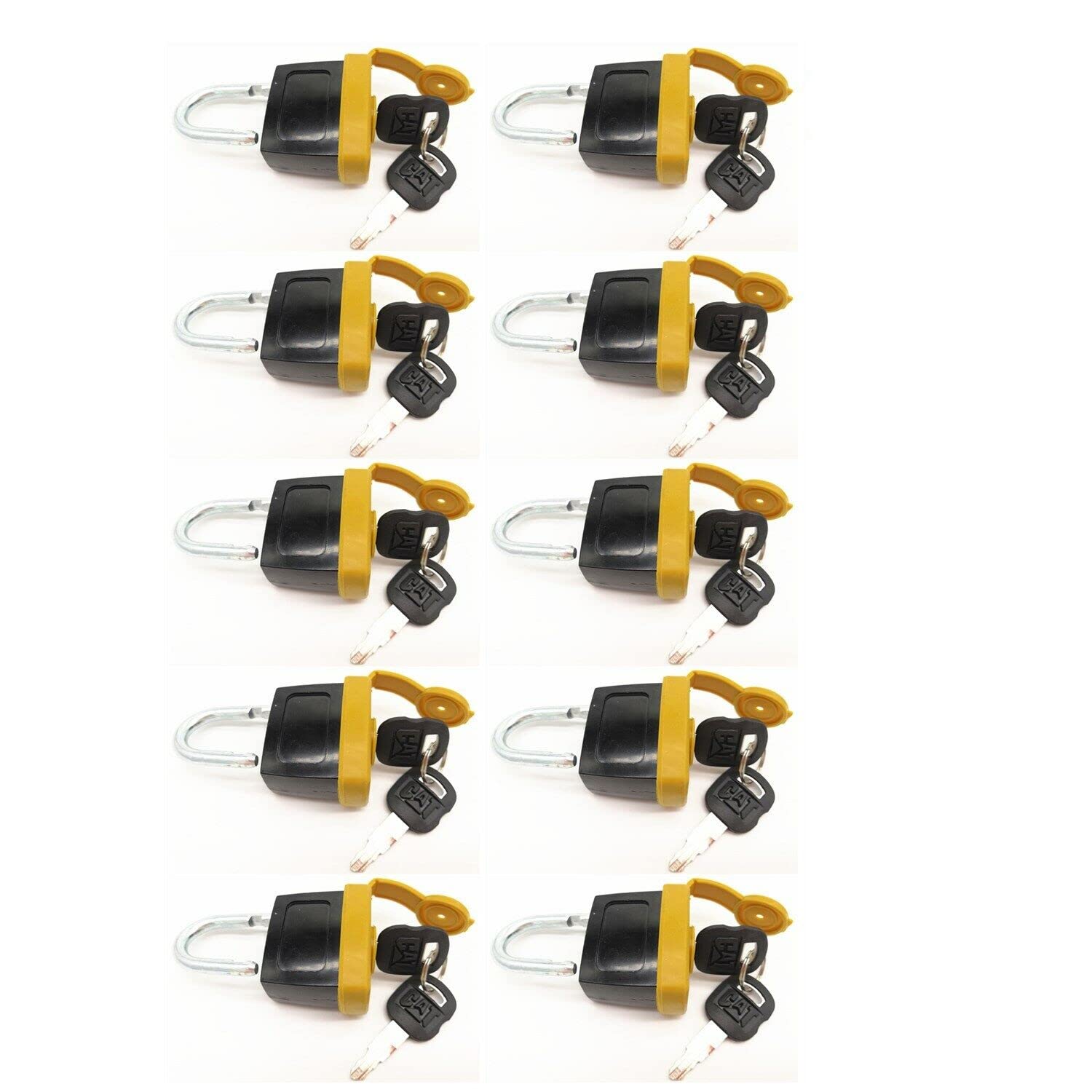 Amazon.co.jp: 10セット 鍵付き南京錠 246-2641 5P8500 キャタピラー 