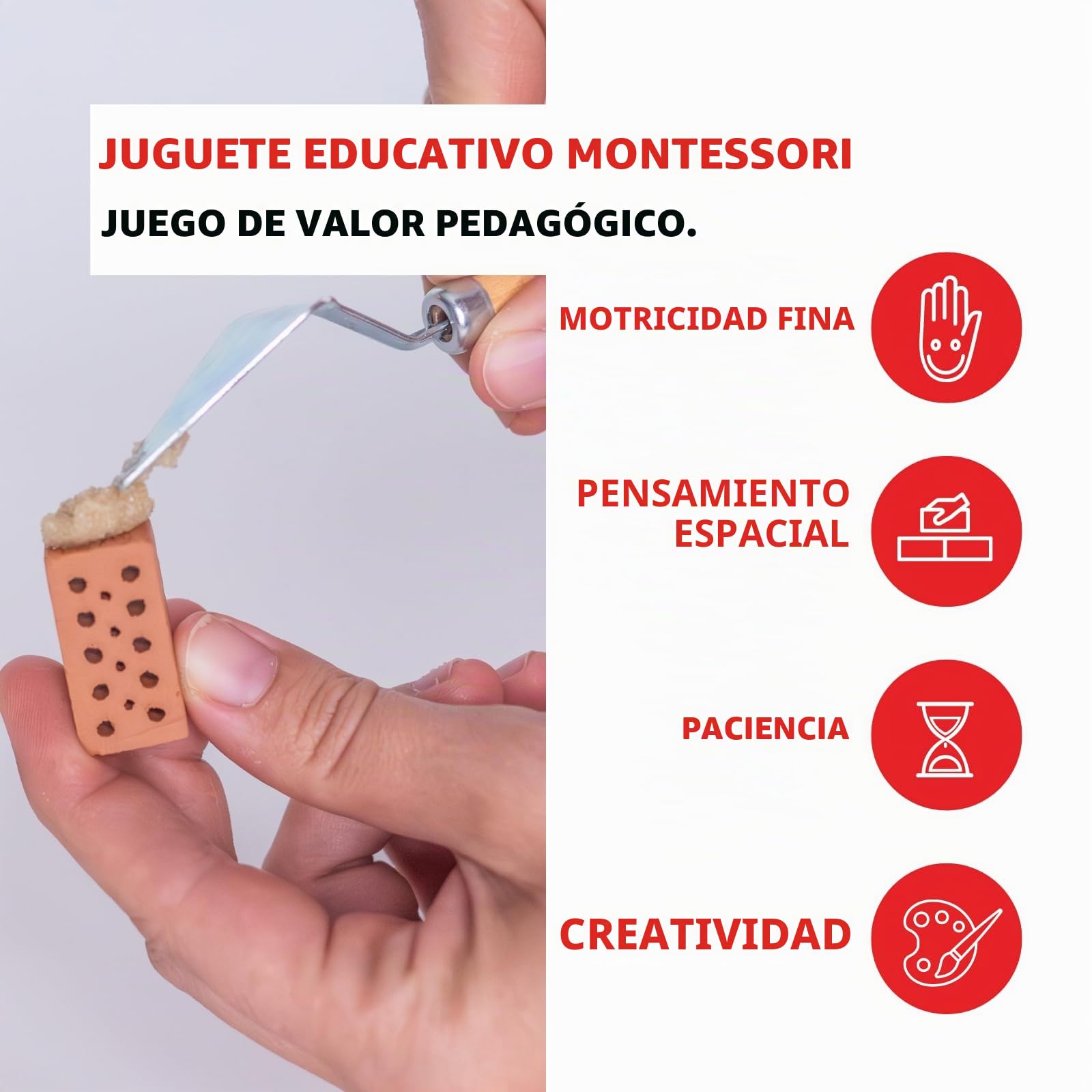 teifoc 5230 - Juego de construcción de piedra, 160 componentes, kit creativo de construcción de materiales naturales, kit de construcción para niños a partir de 8 años y adultos