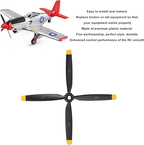 Miniatura 3 de Keenso Hélices de avión XK A280 RC, hélices de repuesto de avión para avión XK A280 RC