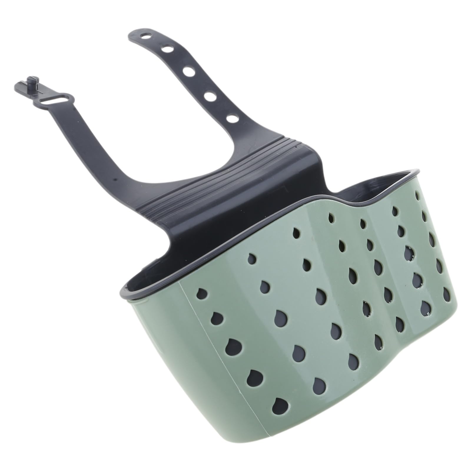 Woedpez Silicone Hanging Drain Basket Adjustable Sink Hanging Basket Storage Holder for Kitchen Cleaning Essential Sink Storage Solution