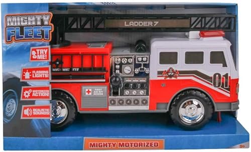 Miniatura 9 de Mighty Fleet Mighty - Escalera de bomberos motorizada con luces y sonidos, escalera motorizada, escalera extensible, diseño realista y baterías