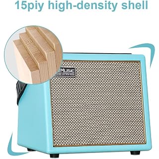 Coolmusic 30W Ampli Guitare Electrique Acoustique BT Portable Ampli Guitare Haut-Parleur avec Entrée Microphone Prise en Charge du Volume des Basses Contrôle des Aigus Effet de Réverbération(bleu) - Les Beatles, Paul McCartney, John Lennon, RIngo Starr, George Harrison Coolmusic 30W Ampli Guitare Electrique Acoustique BT Portable Ampli Guitare Haut-Parleur avec Entrée Microphone Prise en Charge du Volume des Basses Contrôle des Aigus Effet de Réverbération(bleu) – Image 6