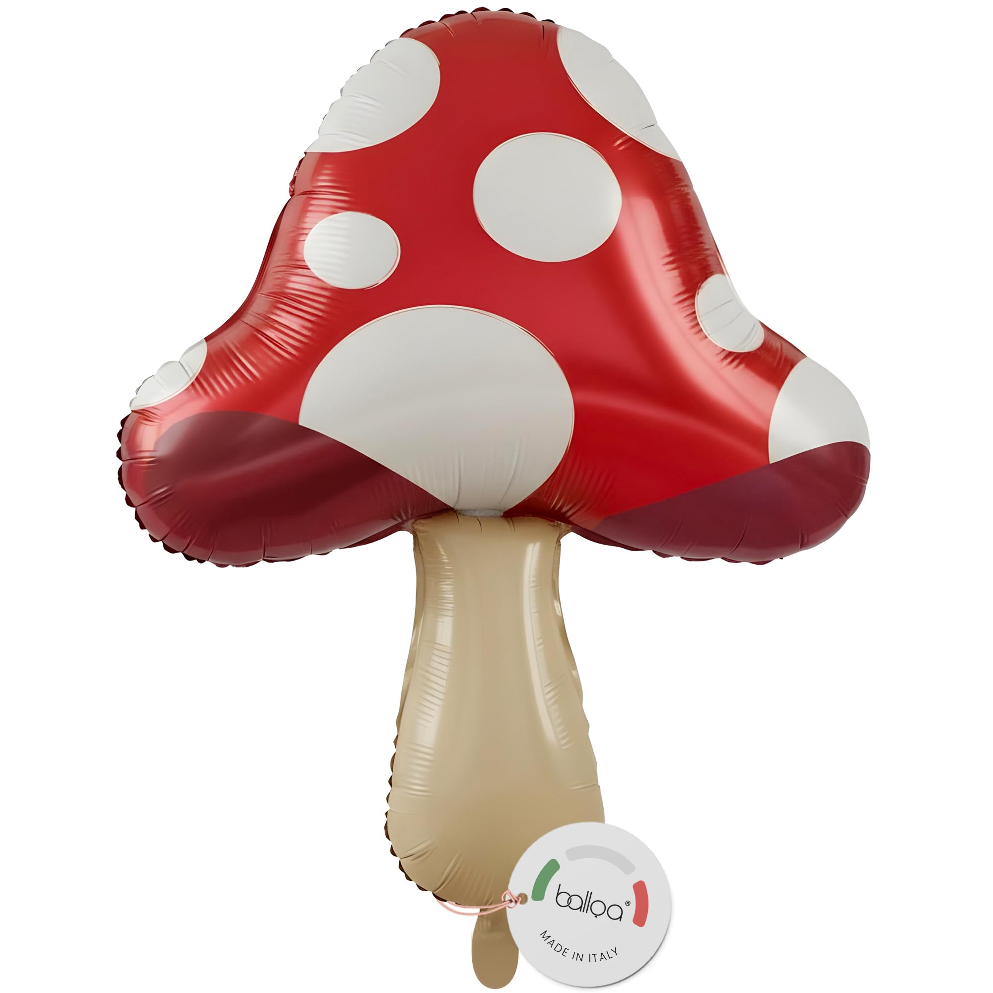 balloa Foil Balloon XXL Mushroom, Helium Balloon Party Decoration, Balloon Mushroom Forest Motif for Children's Birthday, Gift for Forest Birthday, Party Decoration Forest Balloon Woodland Theme Party