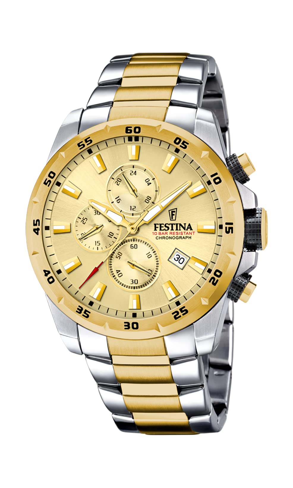Festina Men's Stainless Steel Classic Analogue Quartz Watch - F20562/1 Gold