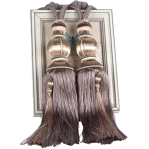 Handcrafted Lantern Tassel Curtain Holdbacks Cover