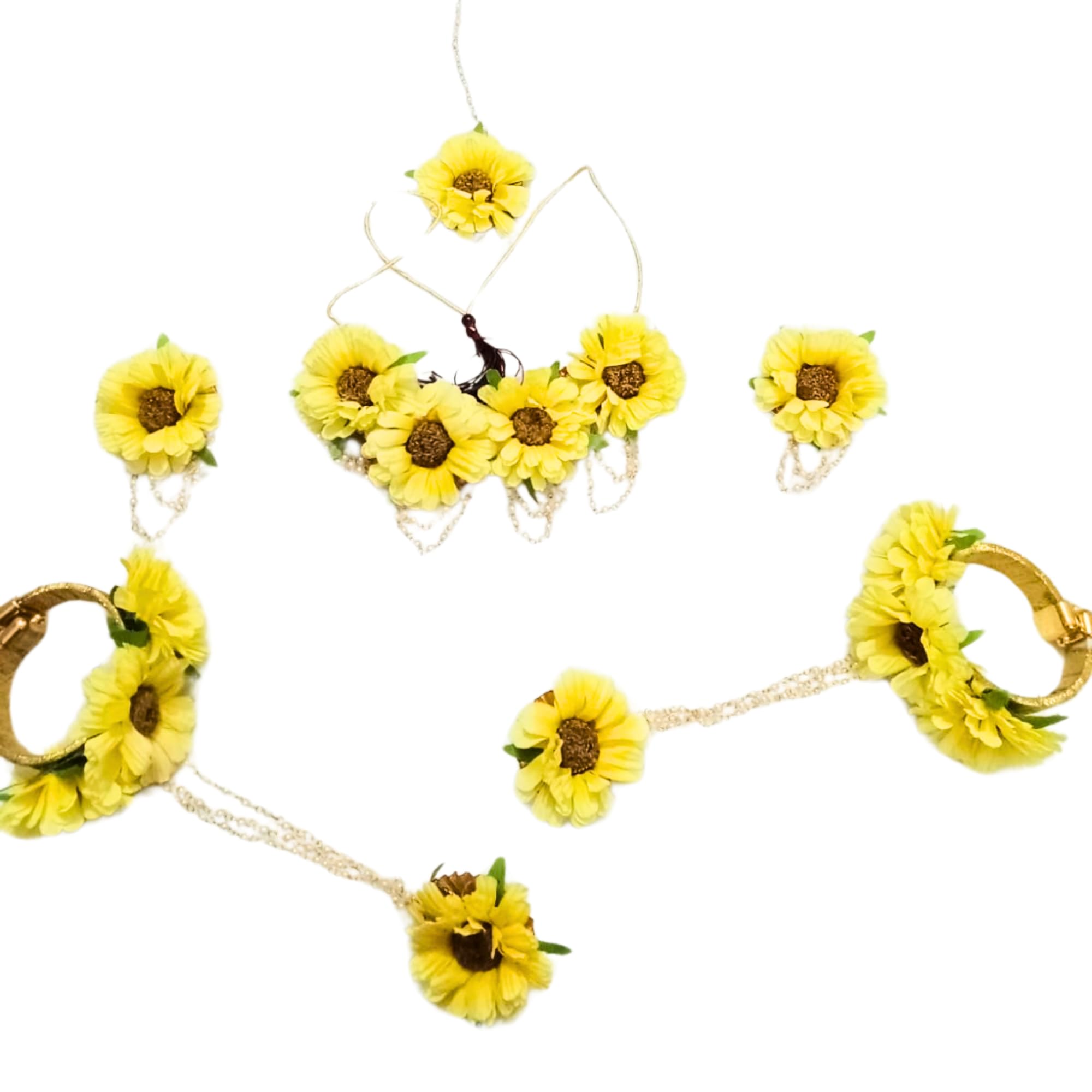 See full amazon price history chart for masoom Yellow sunflower jewellery for haldi Floral jewellery Designer Yellow Jwellery Set Earrings, Bracelet & Maang Tika for haldi/babyshower/mehandi masoom Yellow sunflower jewellery for haldi Floral jewellery Designer Yellow Jwellery Set Earrings, Bracelet & Maang Tika for haldi/babyshower/mehandi (B0CRBB1YF4) Amazon Price History, Amazon Price Tracker