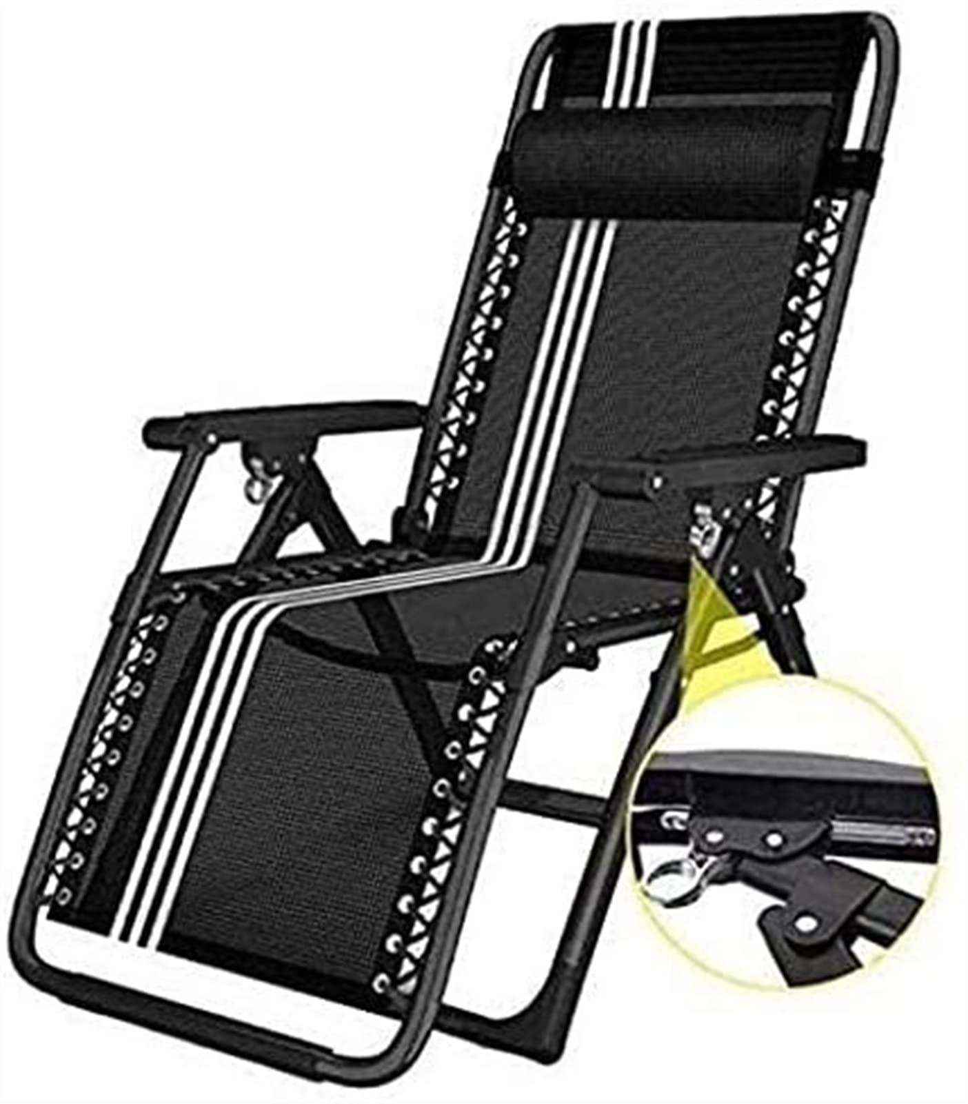 Chaise inclinable de pont pliante avec position zéro gravité ergonomique