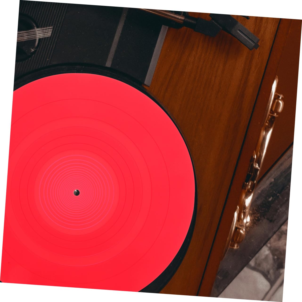 Tappetini per Giradischi Protezione per Dischi in Vinile 2 Pezzi in Silicone Antistatici Resistente e Stabile per Giradischi e Lettori di Dischi