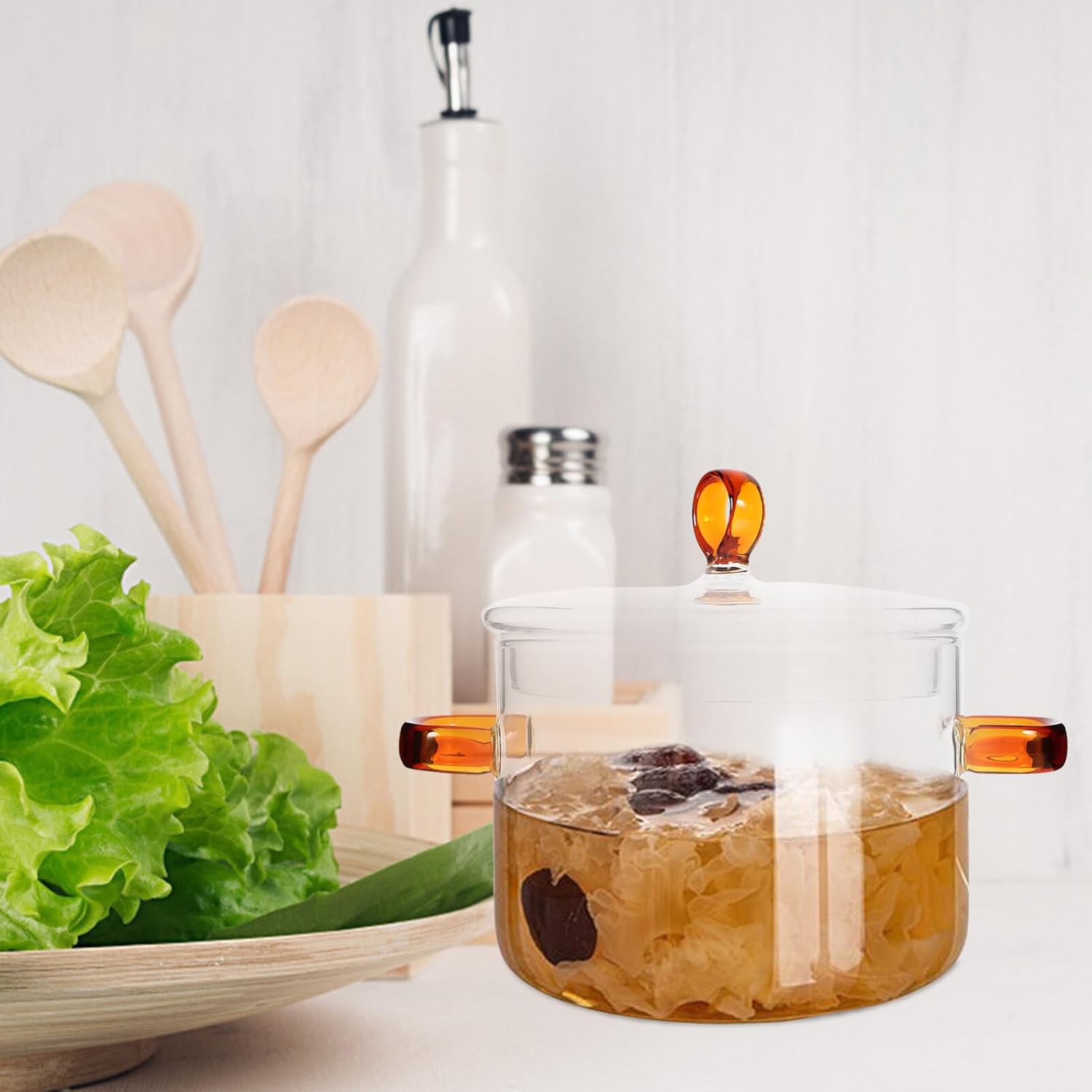 Glass Saucepan Pots and Pans Gas