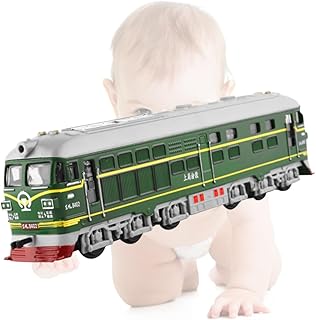 Toyvian Brinquedos Verdes Vagão Brinquedos A Vapor Trem A Vapor Carro Infantil Motor De Brinquedo Trens Modelo De Brinquedo Com Luz Musical Modelo De Trem Artificial Modelo De Simulação