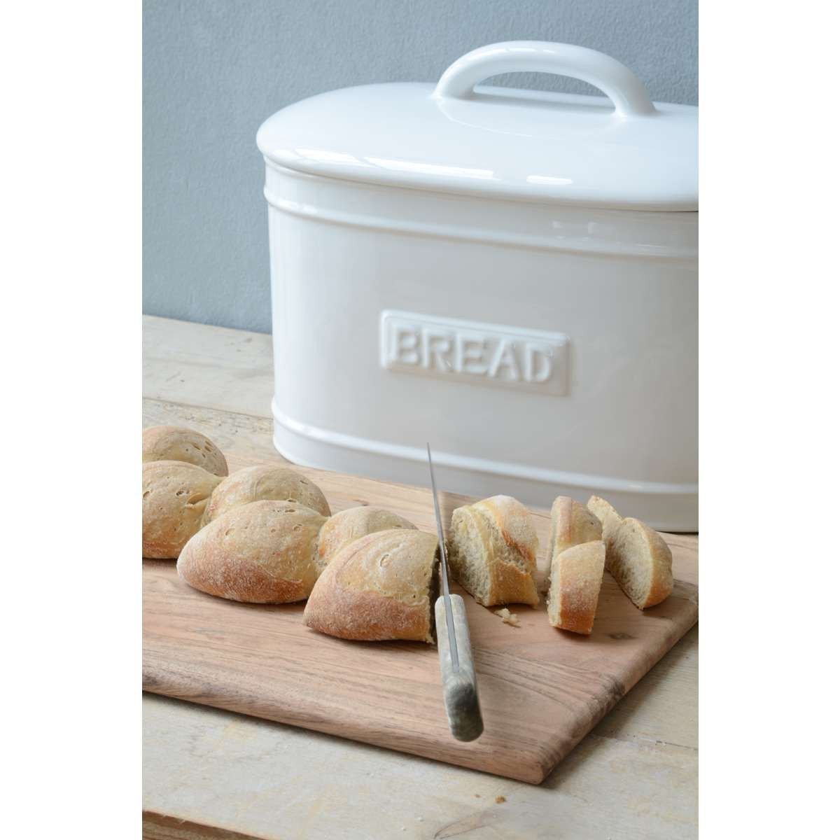 IB Laursen Brotbox oval Weiss