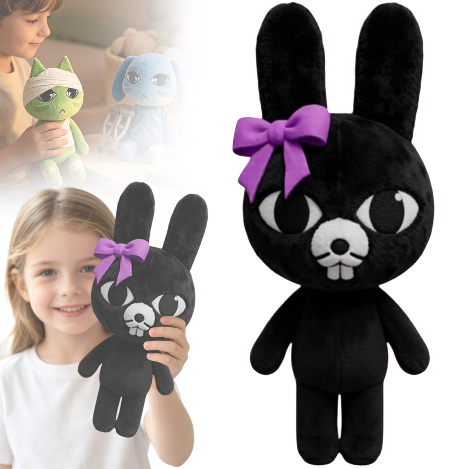Animal Hospital Plush - Cute Animals Plush Dolls Stuffed,9.8in Game Inspired Toy Collectible, Game Inspired Hospital Plush Set with Soft PP Cotton Filling, Role Play Toy Gifts for Fans,Ratthew