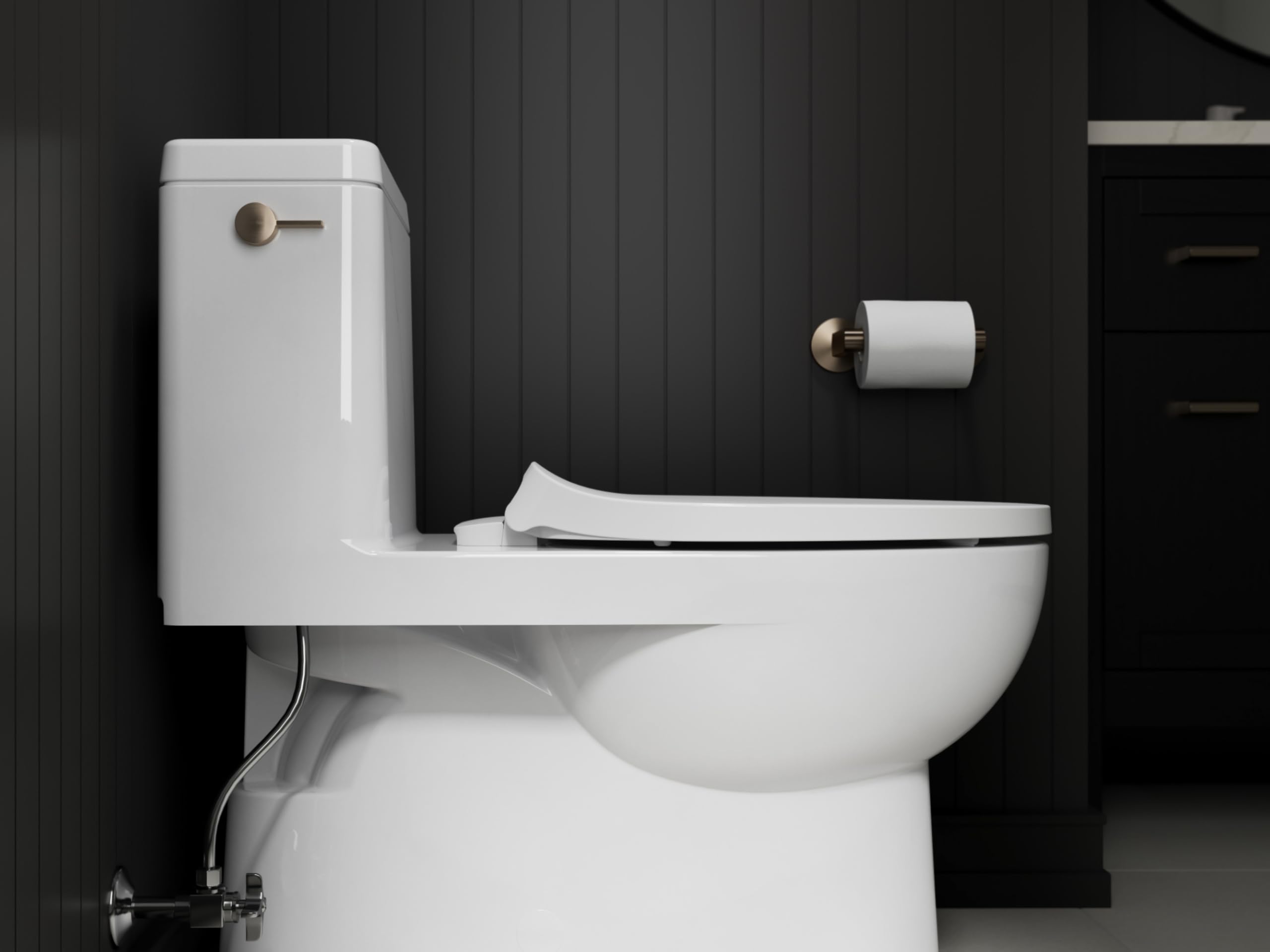 Kohler ReadyLatch WC-Sitz: Leise Schließend, Länglich, In Eisgrau – Passt Für Fast Alle Toiletten