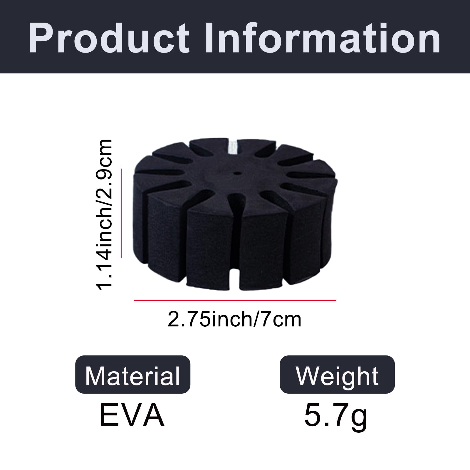 8PCS EVA freccia separatore titolare rotondo