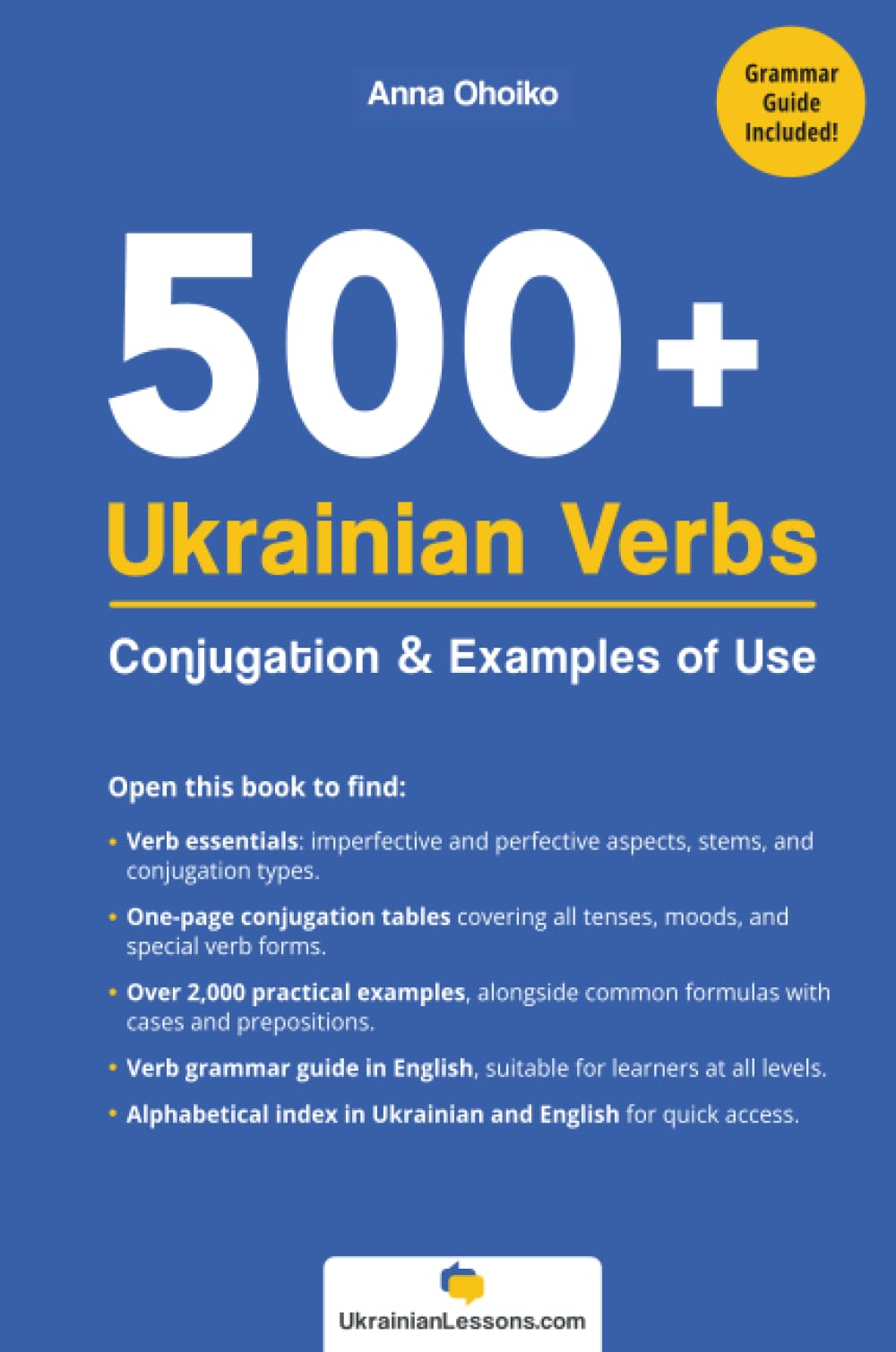 500+ Ukrainian Verbs: Conjugation and Examples of Use