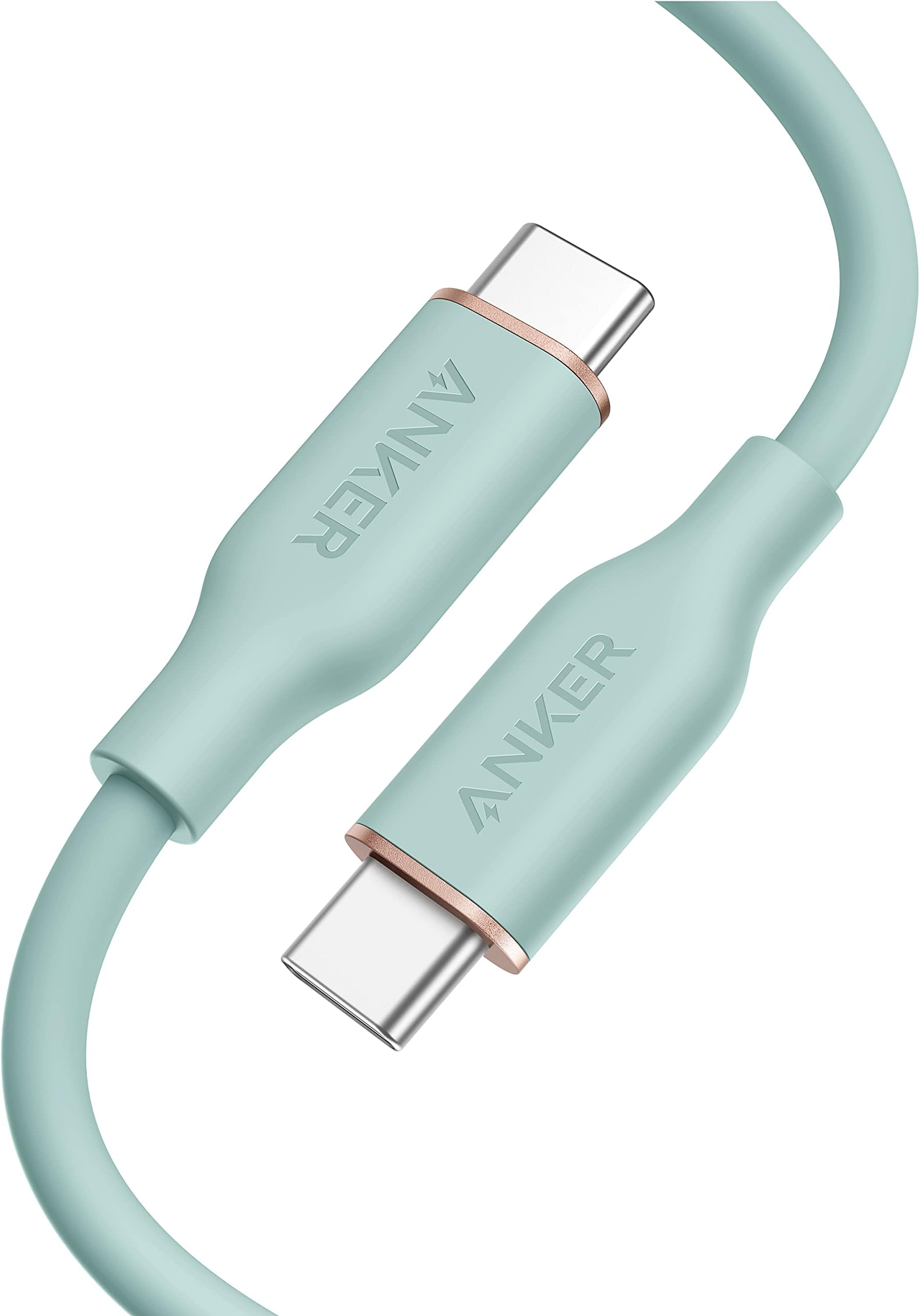Anker USB-C to USB-C Cable, 643 Cable 100W 3ft, USB 2.0 Type C Charging Cable Fast Charge for MacBook Pro 2020, iPad Pro 2020, iPad Air 4, iPad Mini 6, Galaxy S21, Pixel, Switch (Mint Green)