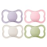 MAM Air Pacifiers, Binky for 16+ Months, BPA-Free Silicone Nipple, Ideal for Sensitive Skin & Breastfed Newborns, Easy to Clean, Developed with Medical Experts, 4 Count (Pack of 1) Binkies