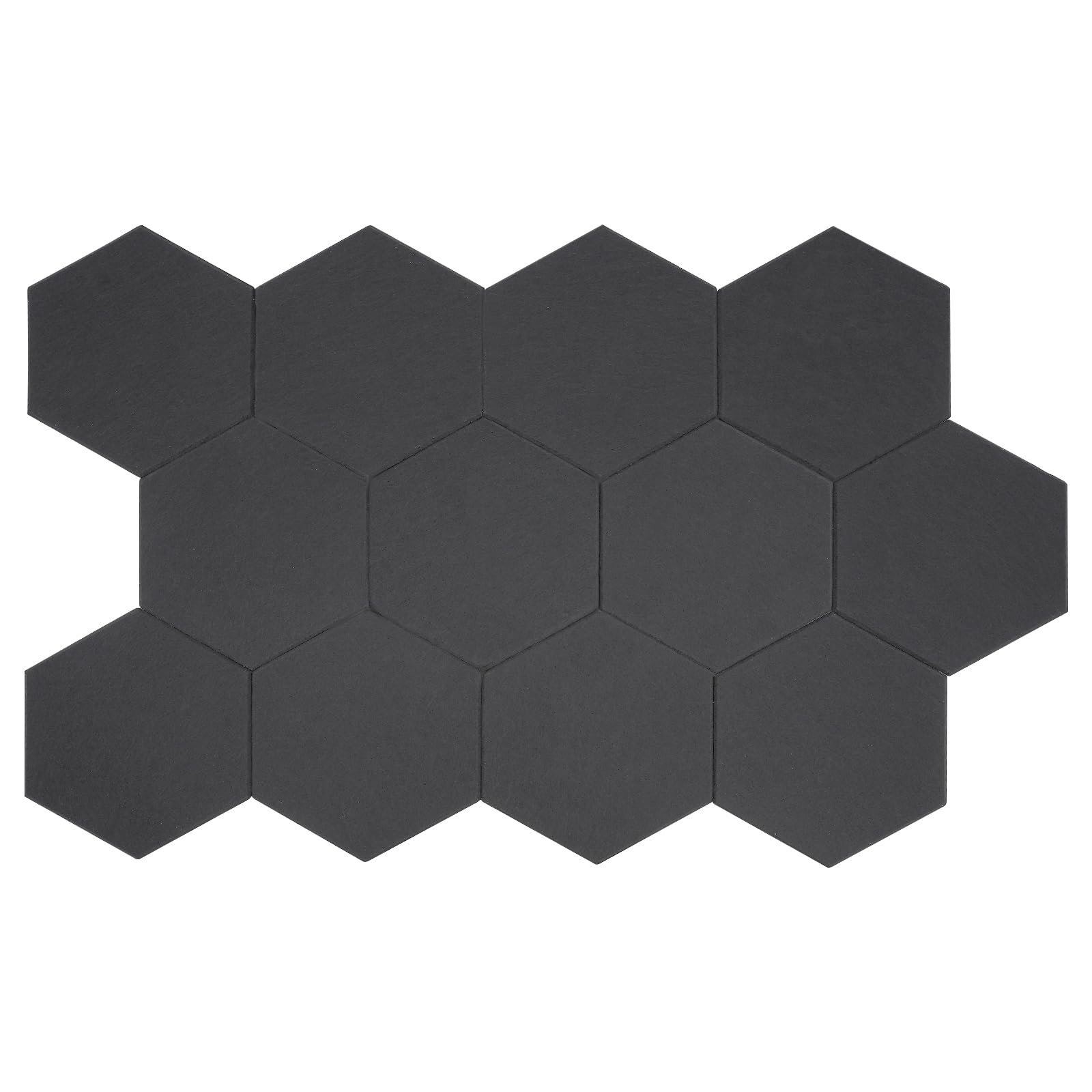 Lot de 12 plaques acoustiques en mousse insonorisée, hexagonales, autocollantes, 30 x 35 cm, convient pour le bureau, la chambre à coucher, la salle de musique, etc