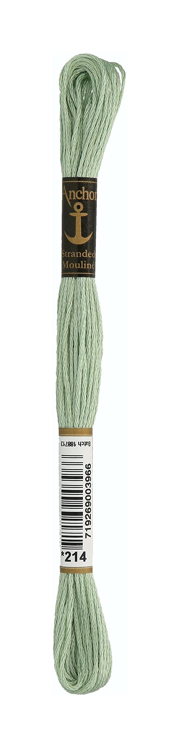 Anchor 4635000 100% Cotton Embroidery Thread, Cotton, 00214 Salbeigrün, salbeigrün — image 1