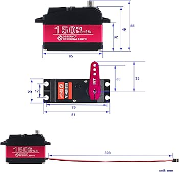 Amazon.com: DIYmall 150KG DS51150 Digital RC Servo Full Metal Gear