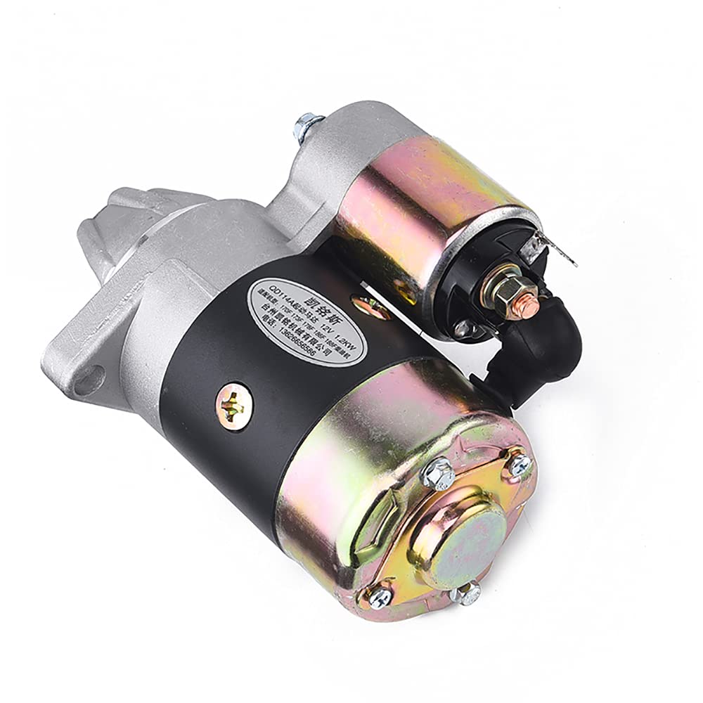 Bomba De Motor De Arranque De Motor Diesel, Grupo Electrógeno De Arranque Eléctrico, Arrancador De Motor 12V 1.2KW QD114A (Adelante)