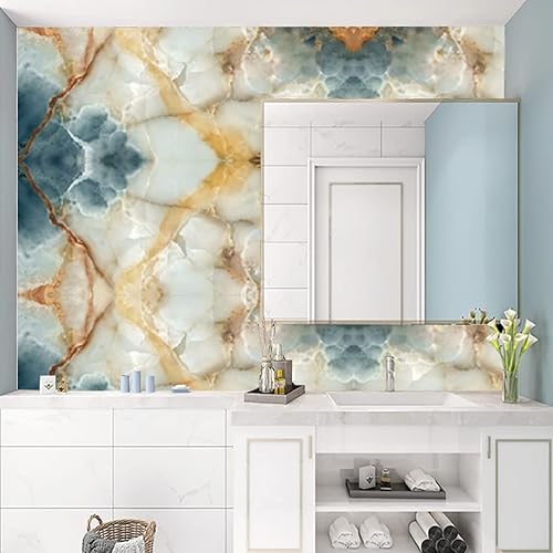 Miniatura 5 de 10 hojas de calcomanías para azulejos de 6 x 6 pulgadas, vinilo impermeable para cocina, baño, ducha, decoración de pared