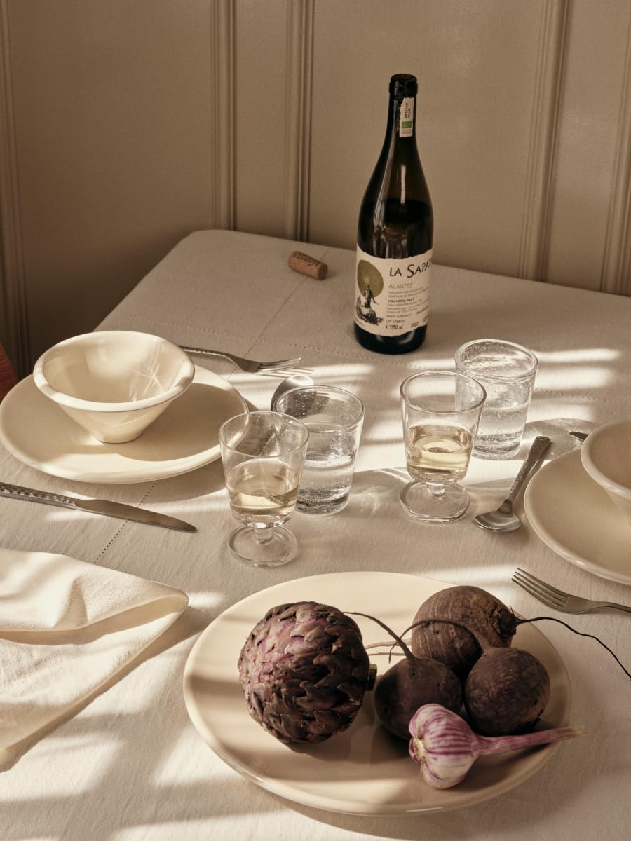 Broste Copenhagen Hammered Rotweingläser klar 0,4l 4er Set