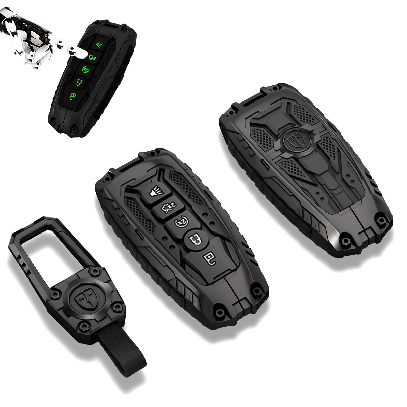 LCWPJWWS Ford Edge Escape Expedition Explorer Fusion Mustang Ranger F-150 F-250 Compatible Heavy Metal Key