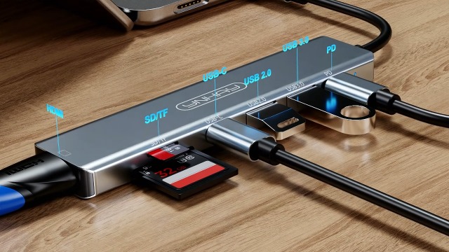 Amazon.com: Ynhay 7-in-1 USB-C Hub with 100W PD, 4K HDMI, 3 USB
