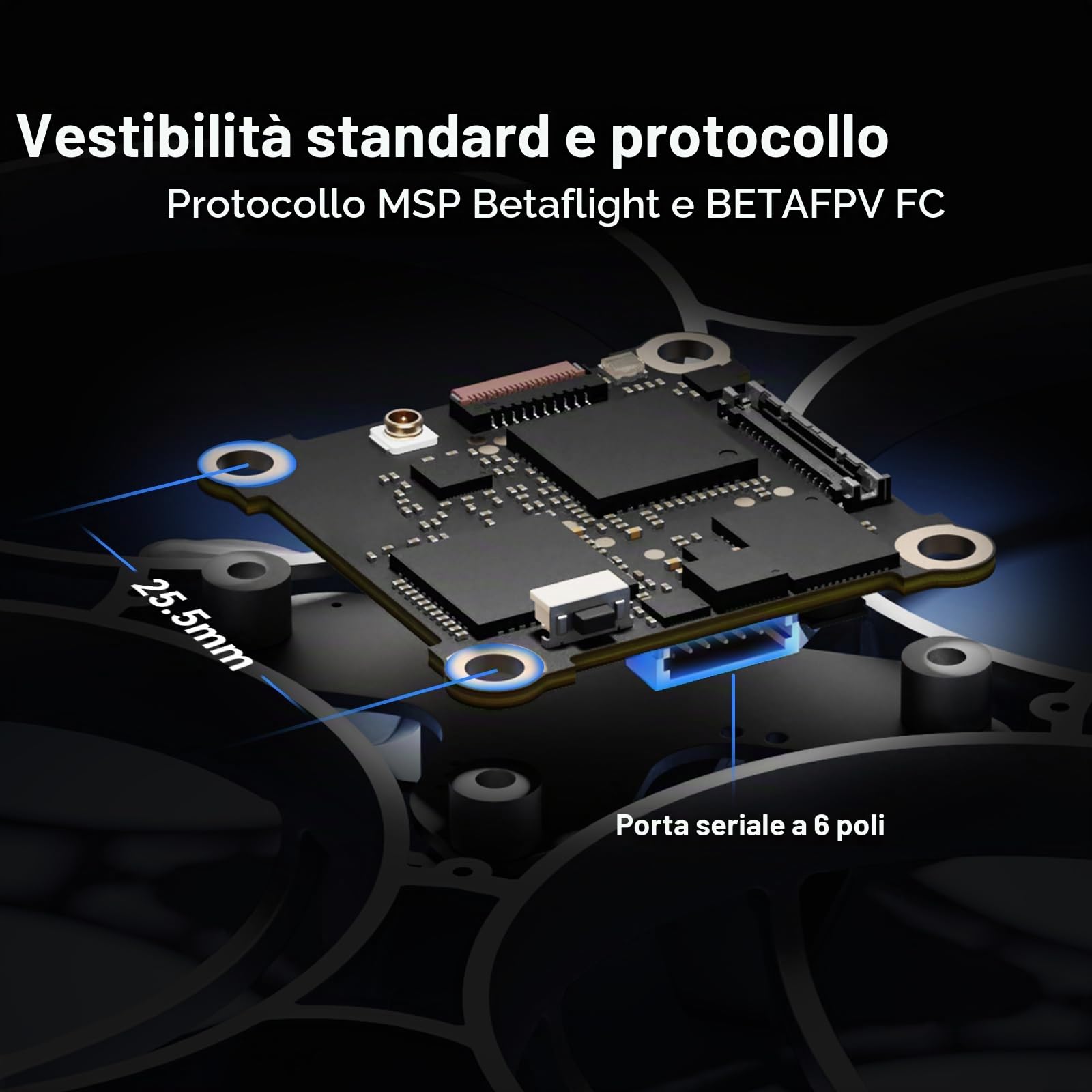 BETAFPV P1 Air Unit HD VTX 1080P/60FPS 170° FOV & 1/2.9" CMOS Sensor | Ultralight with 60ms Low Latency 5KM Range, Support Plug-Play with FC/USB for DIY 1S HD Cine Whoop like Meteor75 Pro Quad