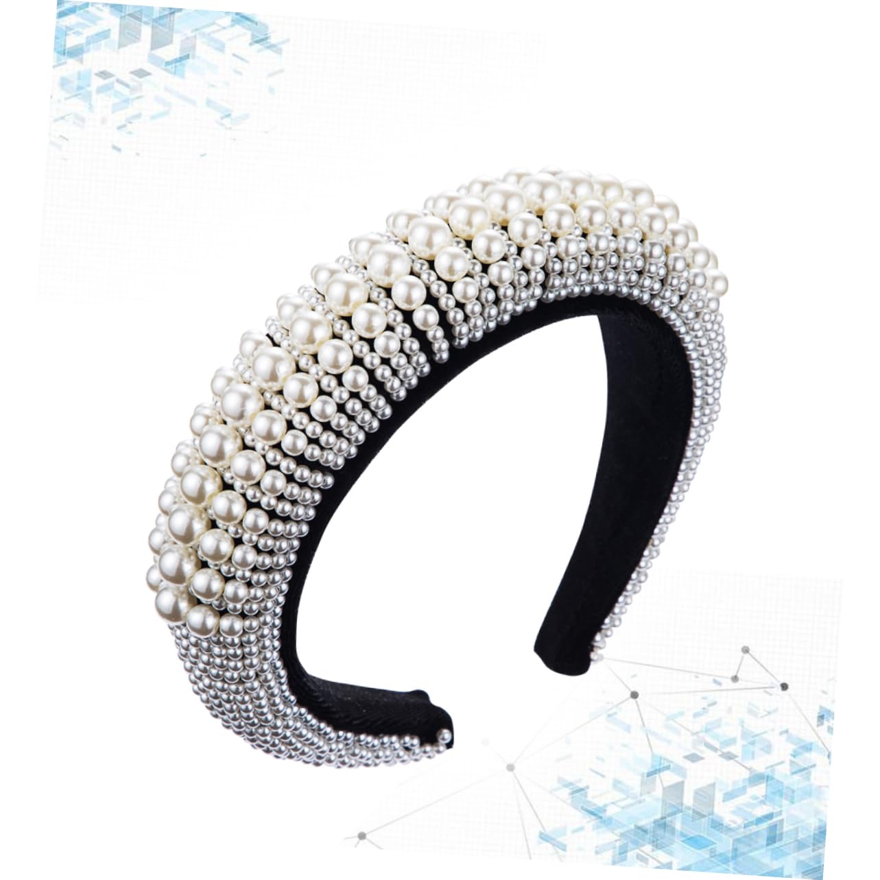 FOMIYES 2piezas Diadema De Perlas Artificiales Diseño y Elegante Para y Ocasiones Especiales Accesorio De Moda Para Mujeres