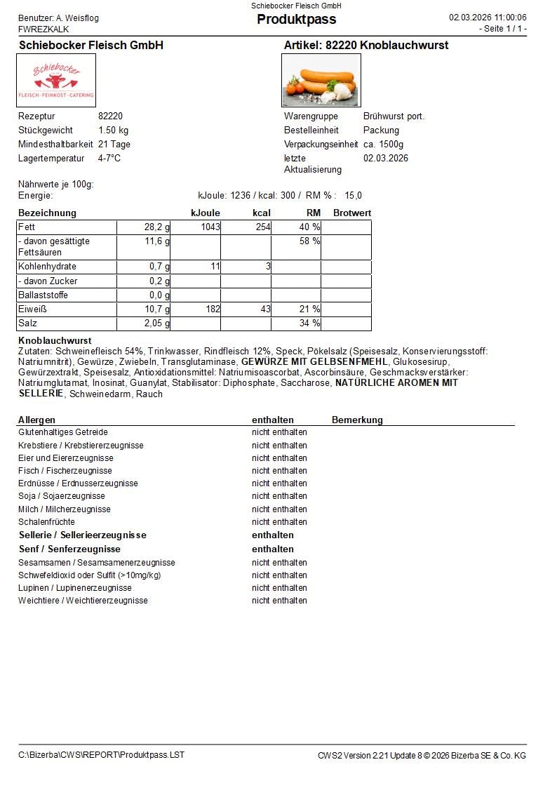 Knoblauchwurst | Knoblauchbrühwurst | Bockwurst | Echte Knoblauch Würstchen geräuchert | Wurst im Naturdarm | Premium-Qualität 10 x 150g