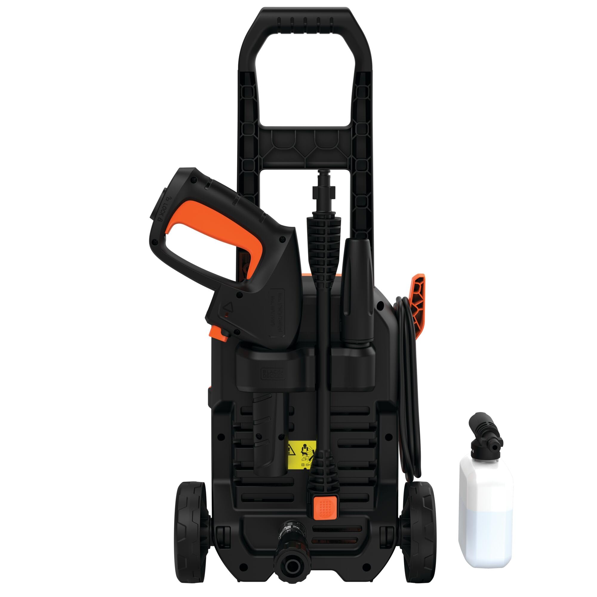 Hidrolimpiadora con cable 1300W 110 bar/1600 psi con ruedas y asa larga