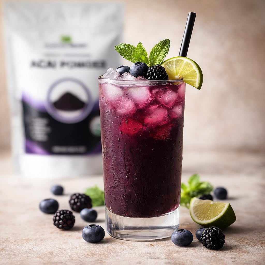 Mayan's Secret - Organic Acai Powder Freeze-Dried - 4oz (114g) | Perfect for Smoothies, Bowls, Desserts & Beverages Superfood Antioxidant, Non-GMO, Vegan, Raw, USDA Organic Omega Fats - Image 4