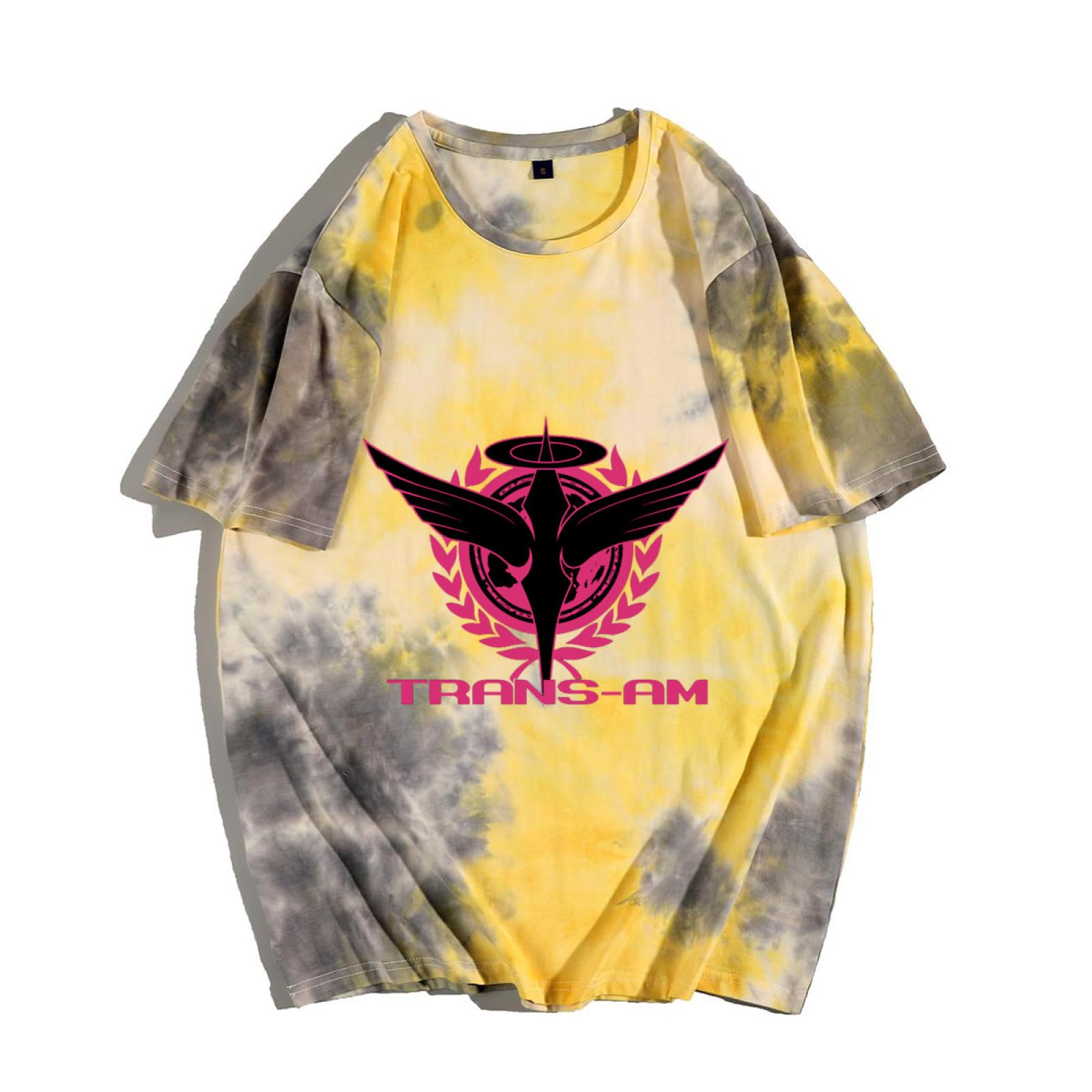 Buy TGV Tie Dye Short Sleeve T-shirt, Neo Zeon Gundam Colorful Painting Tee, Tie-Dye T-Shirt, Men's/Women's, Print, Big T-Shirt, Loose, Top, Matching Look, Gradient, Casual, Soft, Cotton, YELLOW 0, L — BookShops.in