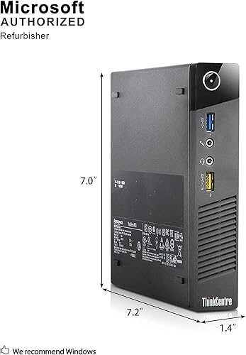 Miniatura 3 de Lenovo ThinkCenter M73 Tiny Desktop PC, Intel Core I5-4570T 2.9GHz hasta 3.6GHz, 16GB RAM, 256GB SSD, WiFi, BT, HDMI, USB 3.0, VGA, puerto DP,