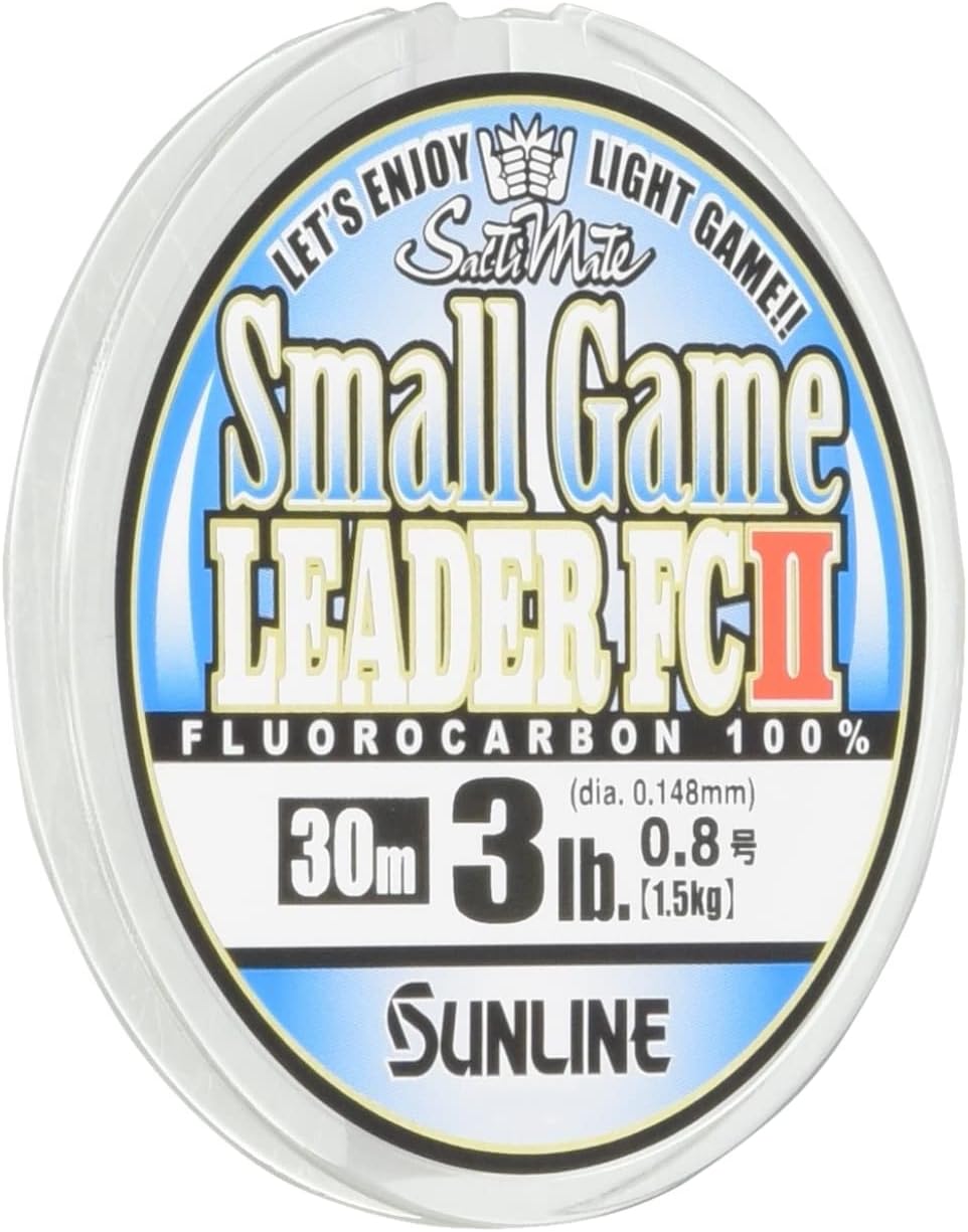 SUNLINE Saltimate Leader Small Game Leater FC II Fluorocarbon 98.4 ft (30 m), Natural Clear