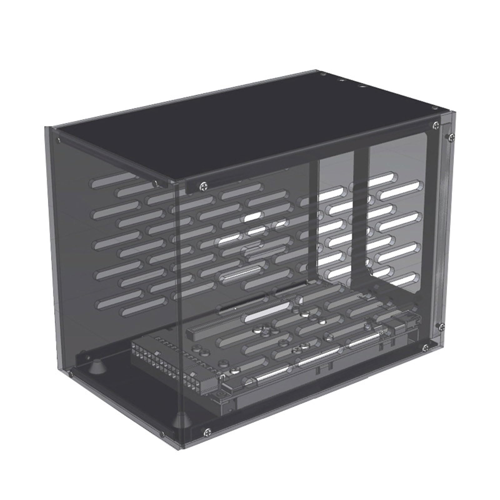 Metall GPU Dock Gehäuse für GPU Dock TH3P4G3 für Grafikkarten Nutzung, Acryl Seitengehäuse, genießen Sie reibungsloses Gaming, Zubehör für die Installation