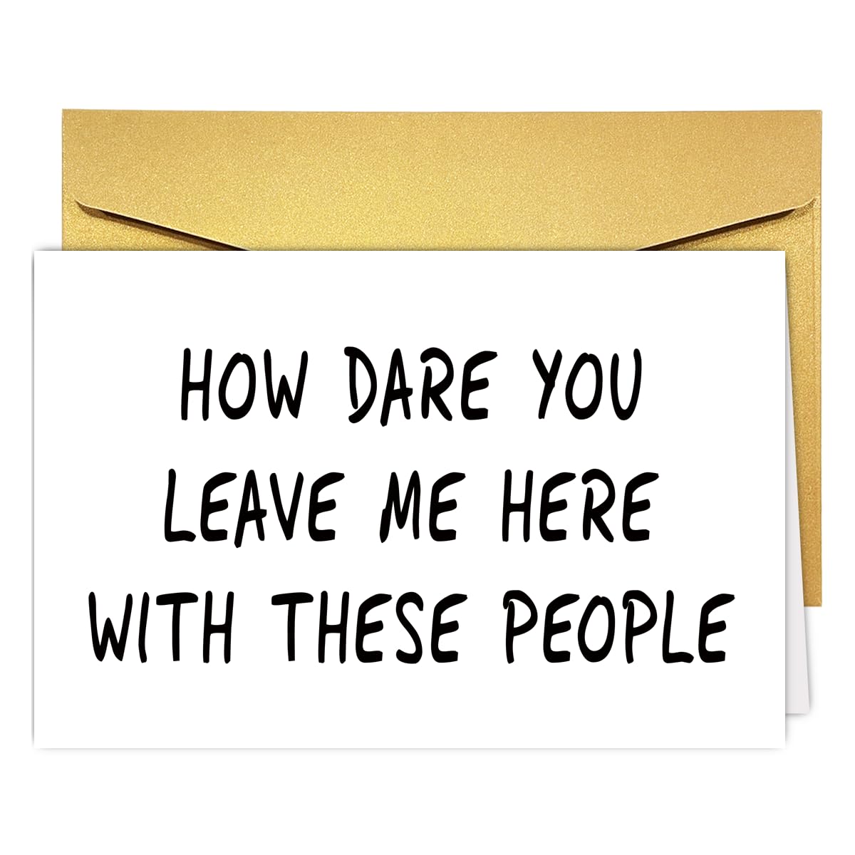 RUALOVE Funny Leaving Card Humor New Job Card Farewell Card Retirement Gift For Cowork Colleague,Going Away Card for Him Her, Goodbye Card Goodluck