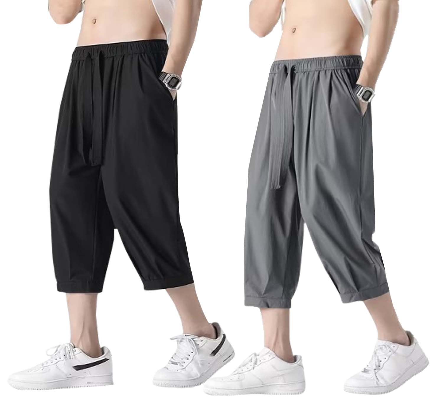 lymio Men Shorts || Three Quarter Pant for Men || 3/4 Casual Cotton Shorts (Short-46-49)-picture-35