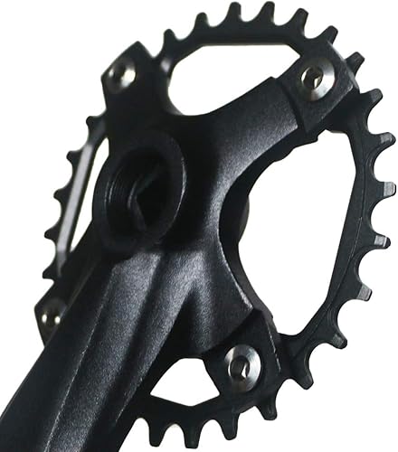 Miniatura 5 de Juego de bielas MTB 104 BCD Square Taper Mountain Bike Bielas 5.984 in 6.496 in 6.693 in