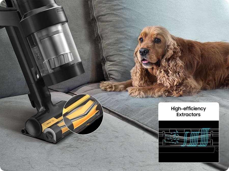 Image of Samsung Jet Pet Tool+ for Jet Stick Vacuums, Anti-Tangle Brush Attachment with Hair Cutting System, VCA-PTB95 /AA