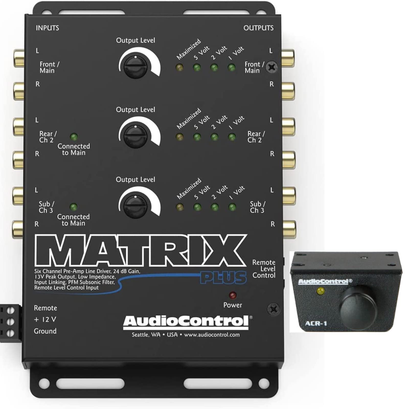 Amazon.com: AudioControl Matrix Plus Black Six Channel Line Driver