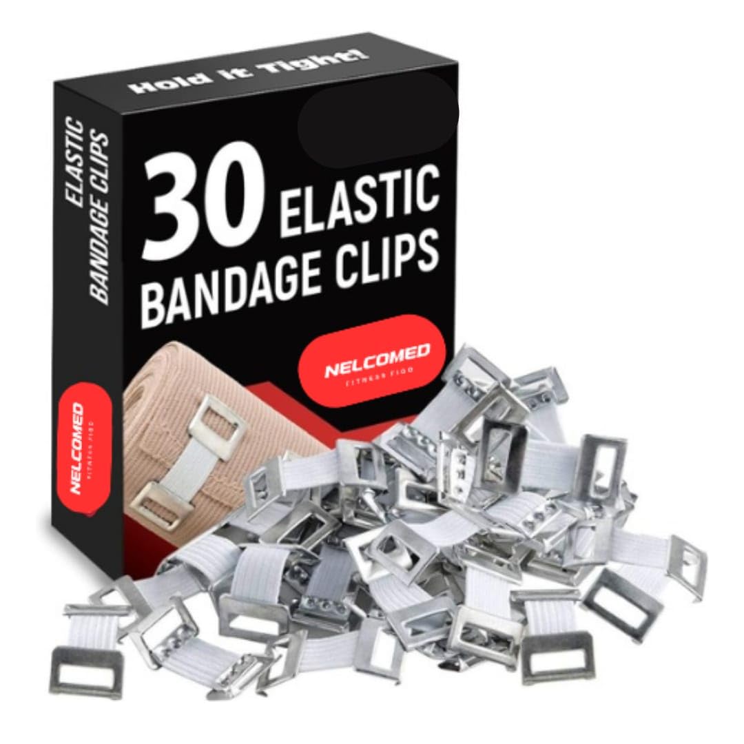 NelcoMed ™ Crepe Bandage Metal Clips - 30 pcs | Suitable for all Brands Bandage | Skin Colour Reusable | Washable | Universal Size (B0DG2HPMX7) Amazon Price History, Amazon Price Tracker